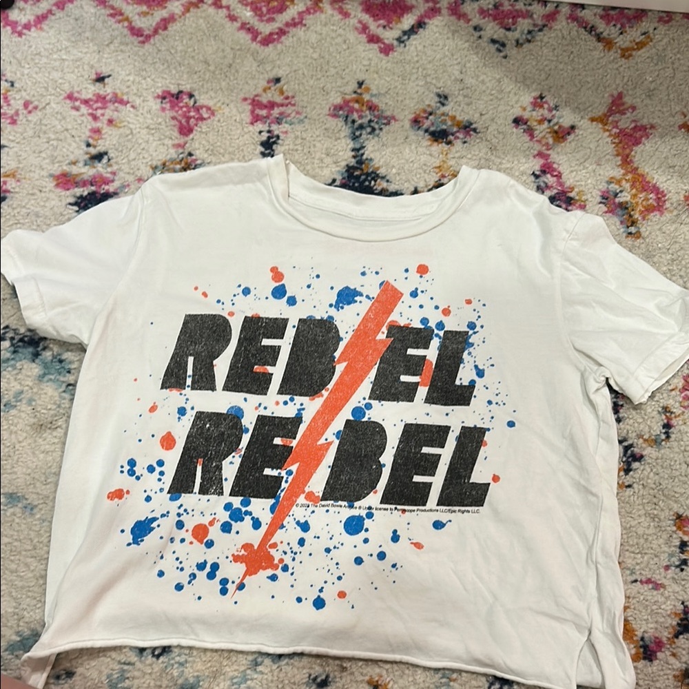 Rowdy Sprout White Rebel Rebel Tee